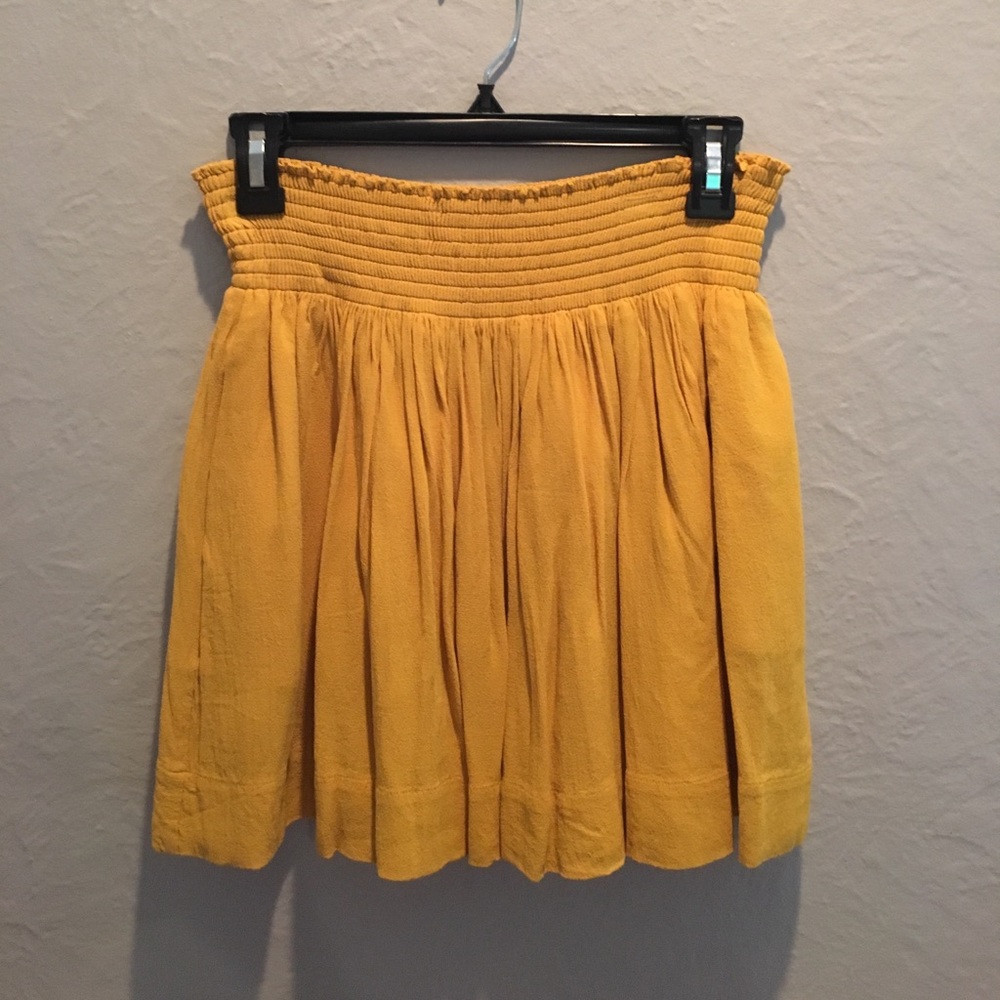 Banana Republic Mini Mustard Skirt